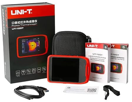 UNI-T Uni-trend IR camera UTi120T 120 * 90 Pocket temperature Thermal Imager Capacitive touch screen image fusion high and low temperature tracking WIFI(UTi120T)