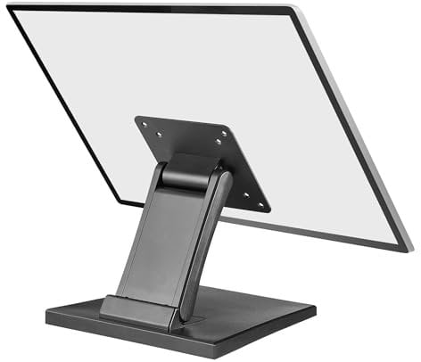 Wearson Flacher Monitorständer – faltbarer Monitorständer mit niedrigem Profil, kompatibel mit VESA 75 x 75 und 100 x 100 Monitorhalterungen (Modell WS-03A2) (Schwarz)