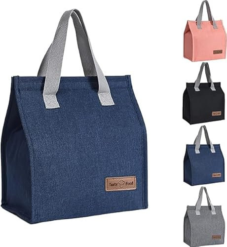 GATG Lunch Bag - Insulated Tote Lunch Cooler Bag (Leakproof, Thermal Organizer) for Work, School, Picnic & Travel (Blue)