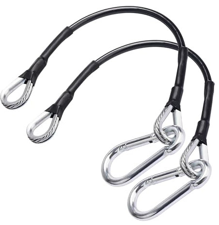 GGTE 10 Gym Extension Cable Compatible with Bowflex Home Gym for LAT/Tricep Pull Down and Leg Extensions Machine -Extend Your Workout Angles(1 Pair)