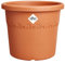 elho Algarve Cilindro 35 cm – Großer Blumentopf für den Außenbereich – Pflanzgefäße – 100% recycelter Kunststoff - Braun/Terra