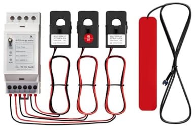IAMMETER WEM3050T Misuratore di energia WiFi trifase/fase divisa/monofase, CT split-core 150A, monitoraggio della potenza in tempo reale, monitoraggio solare dell'energia fotovoltaica e di rete,