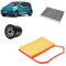 Kit filtri per Volkswagen UP! 1.0 MPI benzina - OP - 3 filtri: olio (04E115561B), aria (04C129620A), abitacolo (6R0819653) - Acciaio inossidabile, Carta - Auto