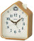 Seiko Clocks Kunststoff mit Holzmuster QHP011B, Holzfarbend