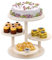 4 Tier Round Cupcake Tower Stand for 50 Cupcakes,Wood Cake Stand with Tiered Tray Decor,Farmhouse Tiered Tray Decor,Cupcake Display for Birthday Graduation Baby Shower Tea Party,White