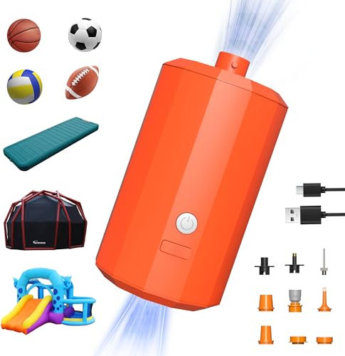 Aerogogo GIGA Pump 70kPa Portable Air Pump, Rechargeable Electric Air Pump with 2000mAh Battery Deflation Air Pump for Pool Float Camping Air Mattress Swimming Ring Vacuum Bag Inflatable Tent