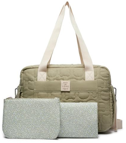 Mayoral - Set Bolso Acolchado con Accesorios Bebé: Práctico Conjunto de Maternidad, Set de 3 Piezas, Bolso cambiador y neceser, con Asas Universales y Versátiles – Ref. 19.431 (Laurel 062)