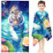 KIDSLOVE Tiger Strandtuch 90x180 cm Badetuch Waldtier Tiger Strandlaken Handtücher 50x100cm Für Kinder Tiger Badetuch Groß 100x200cm Microfaser Handtücher Handtuch (5,90 x 180 cm)