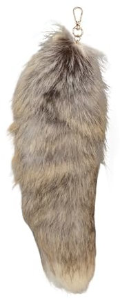 Factorys Fuchsschwanz Anhänger Schlüsselanhänger Damen Handtasche Rucksack Schlüsselketten Anhänger Weiche Flaumig Fell Schwanz Schlüsselanhänger Dekorativer Auto Fahrrad Schlüsselanhänger