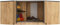 BDW - Eckschrank Aufsatz - für Schrank 100 cm breit - mit 2 Türen und 3 Einlegeböden - Erweiterung für Kleiderschrank - für Schlafzimmer, Flur - 100x50x55 cm - Craft Eiche