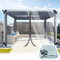 SSFMSF Abdeckplane Transparent Durchsichtig Plane mit ösen 0.35mm Wasserdicht Wetterfeste mit 1 Reißverschluss für Außenbereich Pavillon Outdoor Terrassen Garten. (H:0.8m * W:0.8m | 400g/m²)