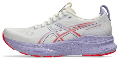 ASICS Women's Gel-Kayano 32 Running Shoes, Cream/Edo Purple, 6 UK