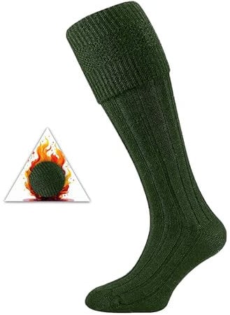 ZANGOC Mens Traditional Wool Scottish Socks Warm Kilt Socks Leg Warmers Comfortable Hose Casual Wedding Sports UK 6-11