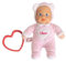 Chicco Meine erste Puppe Spielzeug, Kuschelpuppe mit herzförmigem Ring, leicht zu greifen, weich und leicht, maschinenwaschbar, 0 Monate+, Hellrosa