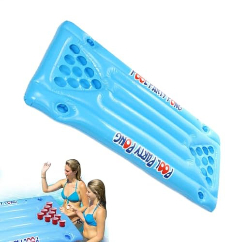 Pong - Tavolo gonfiabile, per piscina, per adulti, per giochi di feste