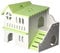 XAGMODSHN Hamster House Small Animal Hideout Plastic Villa Chew Toy for Guinea Pig Rat Mouse Gerbil Hedgehog Playing & Sleeping