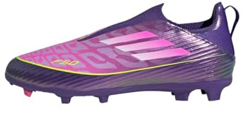 adidas Kids Scarpe da Calcio F50 League Senza Lacci per Terreni Naturali compatti per Bambini