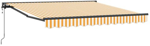 vidaXL Markisenrahmen Gelb und Weiß 300 x 250 cm