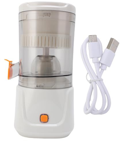 Mumusuki Elektrischer Zitrussaft, Wiederaufladbare Kabellose Zitrusfrüchte -Juicer -Maschine für Orangen Zitronen Limes Grapefruits, Tragbarer Zitronenquipstoffe für Zuhause, Wohnungen,
