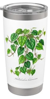 Heartleaf Philodendron Plant Illustration Stainless Steel Insulated Tumbler