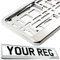 1x TAPORT® CAR REGISTRATION HOLDER FOR ANY CAR, VAN, TRUCK, TRAILER (SUPERCHROME)