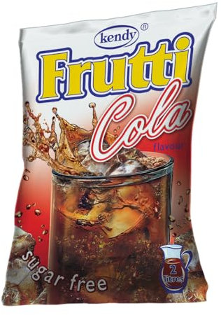 KENDY, Frutti, Aromatizzatore d'acqua senza zucchero, Preparato in polvere per bevanda istantanea, 24 bustine al Gusto Cola