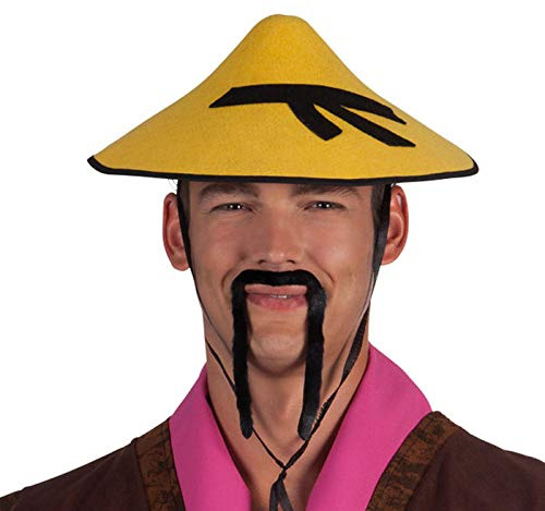 PARTY DISCOUNT® Bart Chinese, schwarz - No.009