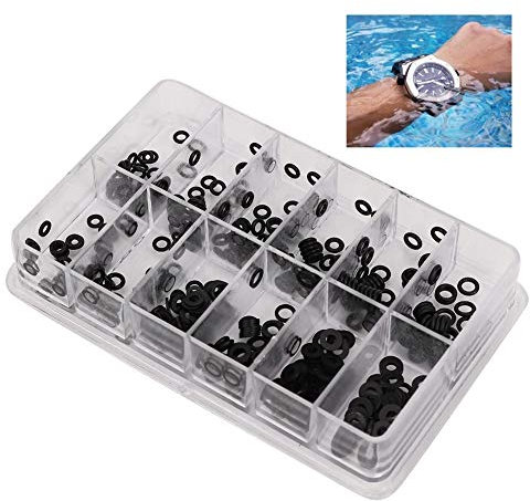 Dichtring aus wasserdichtem O förmigem Minigummi, Kronenteile für Uhren, Uhrenzubehör mit Dichtring, Reparaturwerkzeuge für Uhrmacher und Uhrmacher