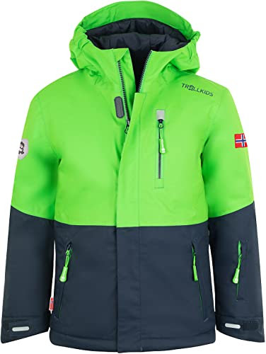 Trollkids Kids Hallingdal Jacket 176, Bright Green