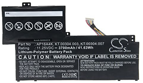vhbw Akku kompatibel mit Acer Swift 1 SF113-31-C3AJ, 1 SF113-31-C3J2 Notebook (3700mAh, 11,25V, Li-Polymer)