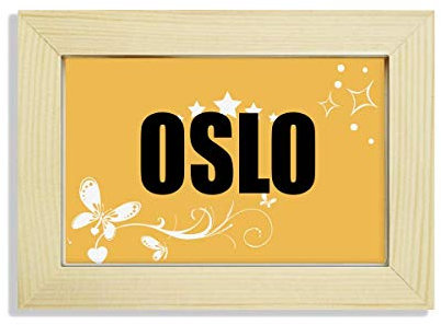 comp Oslo Norway City Desktop Holz Blumen Bilderrahmen Gemälde