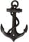 RiloStore Garderobe ANKER 17x10cm Haken Wandhaken Hakenleiste maritim dunkelbraun Deko Metallanker