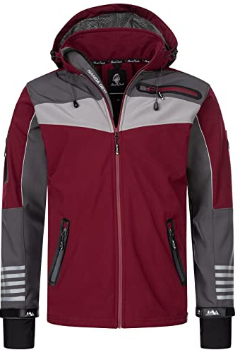 Rock Creek Softshelljacke Herren Outdoor H-288 | Wasserabweisende Übergangsbekleidung, funktionale Wanderjacke für Männer, Camping, Freizeit und wechselhaftes Wetter