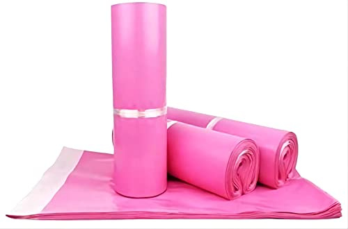 Sipobuy 100PCS Mailing Post Express Taschen, PE Material Dichtung Pack Verpackung Porto Mail Säcke Umschläge Mailer, Wasserdicht Und Feuchtigkeit-beweis (Pink, 35X45cm / 14X18in)
