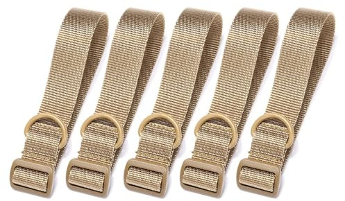 Buttstock Sling Befestigungsgurt, 5 Stück Gun Sling Adapter, Verstellbarer Schultergurt-Befestigung mit D-Ring-Schlaufe für Schrotflinten-Gewehr-Schubschaft