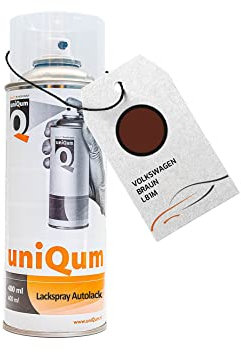 uniQum Autolack Spraydose fürs Auto für VOLKSWAGEN BRAUN L81M Autolack Reparatur 400 ml