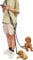 Hands Free double ended lead for dogs 7.5ft Rope Dog lead for Two Dogs Reflective for Large Medium Small Dogs Walking, Jogging and Running Black