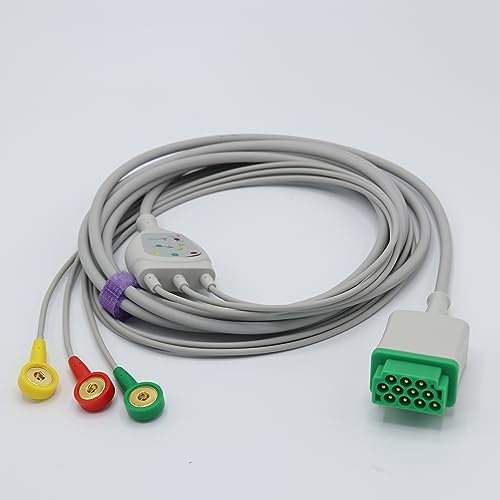 Kompatibel Ge-Marquette Direct-Connect EKG-Kabel 11 Pin 3 Leitungen Snap Connector