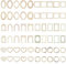 GORGECRAFT 60Stk 6 Themen Ausschnitt Spitze Scrapbook Papier Rahmen Dekopapier Aushöhlung Vintage Scrapbooking Papier Für Junk Journaling Kartenherstellung DIY Handwerk Planer Album Verzierungen