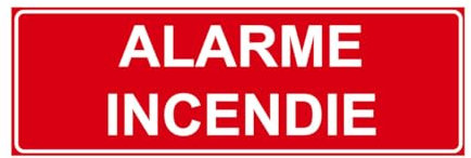 F135 - Alarme incendie - Panneau et Signalisation Incendie - Dimensions au choix - Norme ISO 7010
