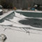 Winter-Sicherheitsabdeckung für Schwimmbäder, extra dick und langlebig, in den Boden eingelassene Poolabdeckung, extra großes grünes Schneegitter für den Außenbereich (1mx1m(3ftx3ft))