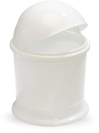 Poubelle de salle de bain avec couvercle inclinable, blanche, marque Kyvora