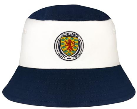 Scotland Official SFA Tricolour Bucket Hat Navy White L/XL