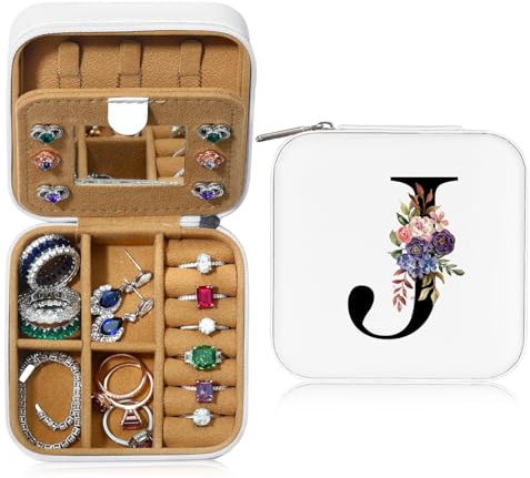 Parima Schmuck Organizer | Reise Schmuckkästchen für Damen - Halskette, Ohrringe, Ringaufbewahrung | Geschenk