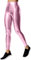 Generisch Damen Hochtaillierte Einfarbige PU-Lederleggings, Glänzende Goldene Yoga-Pants, Figurbetonende Bleistift-Hosen für Freizeit Fitness (XL)