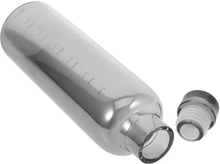 SECFOU Trinkflasche Hochtemperaturbeständiger Wasserbehälter Für Sport Zeitmarkierung Großes Fassungsvermögen Für Fitness Und Outdoor-aktivitäten Leicht Und Tragbar