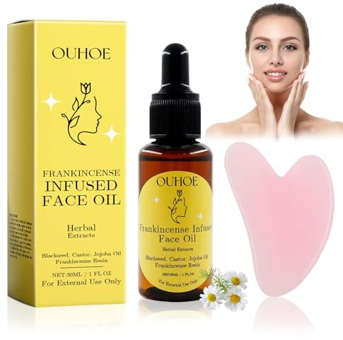 Olio di incenso, olio di resina di incenso biologico, siero anti-età naturale al 100% puro, siero idratante, Boswellia Serrata, olio per massaggi. (1 pz)