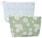 Miss LuLu Trousse de Toilette Femme Imperméable à Motif Floral - Pack de 2 Trousse Maquillage Femme Compacte,Trousse de Maquillage Idéale pour Voyage et Quotidien