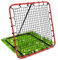 Neo-Sport Rebounder für Fußball Zubehör Fußballtor Training 120 x 120 x 107 cm Schwarz Rot