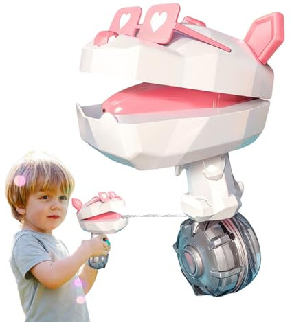 Lance À Eau | Jouet Électrique en Forme De Chien pour Piscine avec Puissant - Jeu d'Extérieur Rafraîchissant pour Été - Divertissement Entre Amis à la